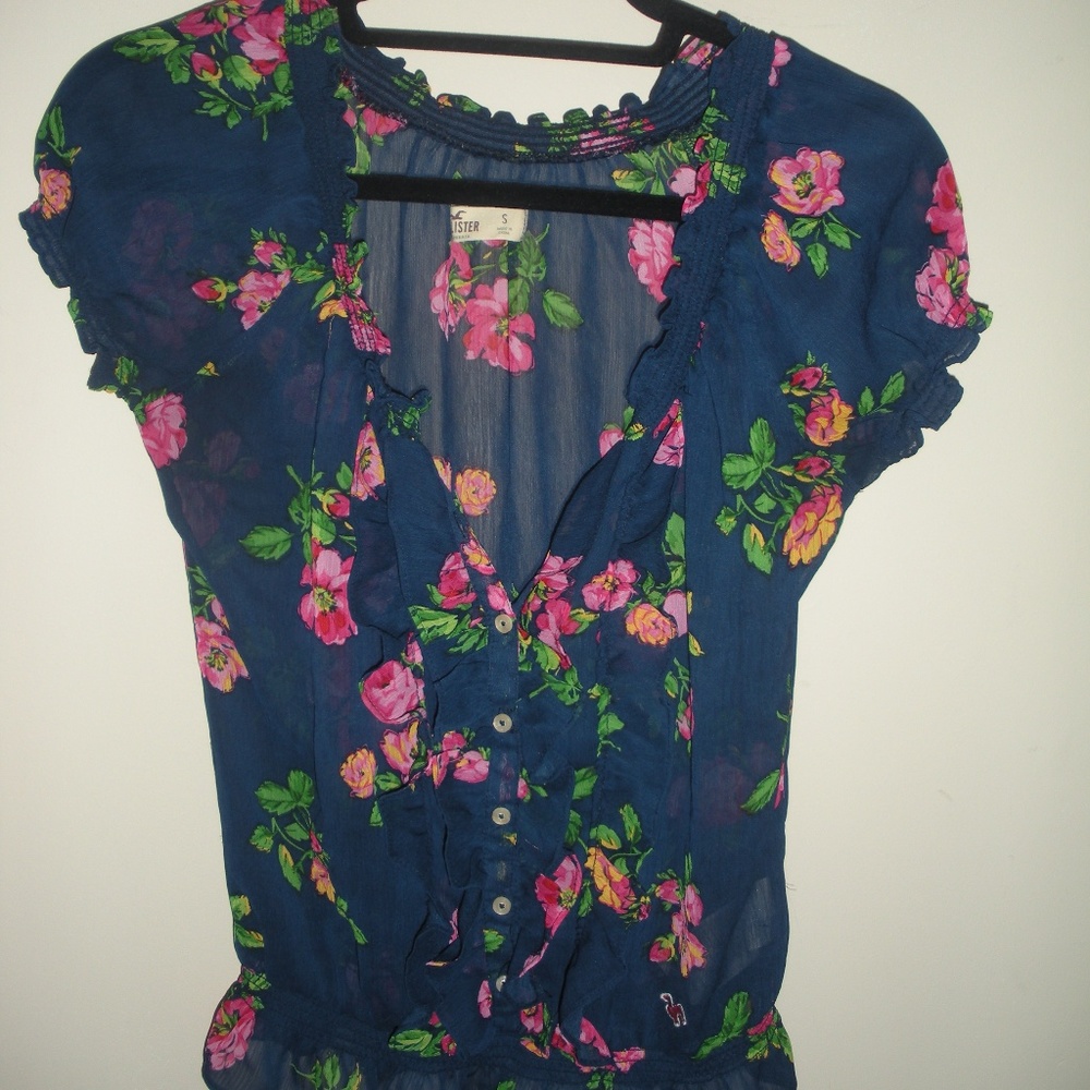 Blue Floral Shirt